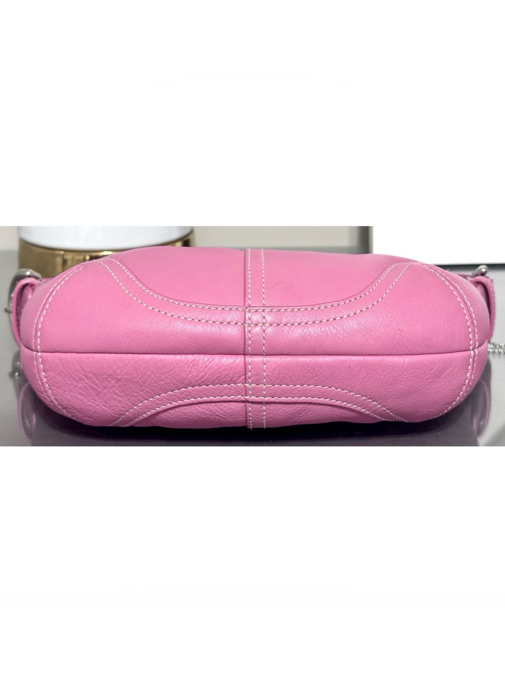 Vintage COACH Soho 9541 Fuchsia Pink Leather Hobo Bag… - Gem